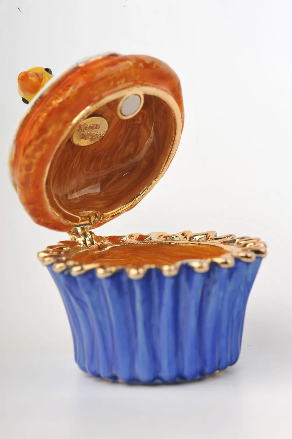 Yellow Duck on Blue Cupcake