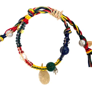 Yellow Sunshine Scarab Rockstar Bracelet
