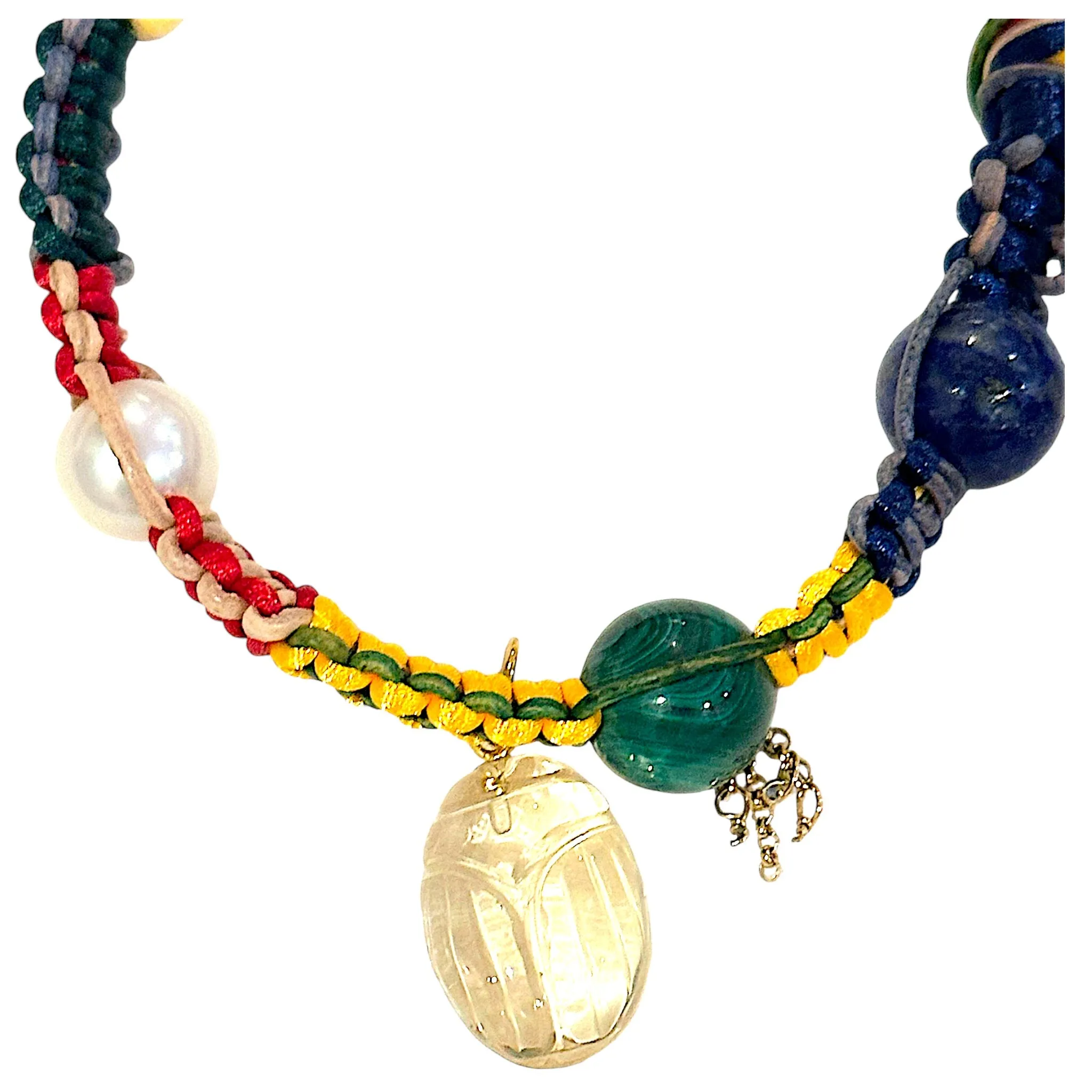 Yellow Sunshine Scarab Rockstar Bracelet