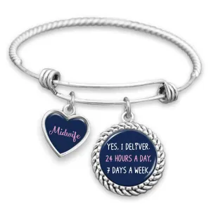 Yes, I Deliver Midwife Charm Bracelet