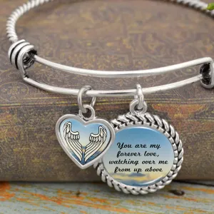 You Are My Forever Love, Watching Over Me From Up Above Charm Bracelet